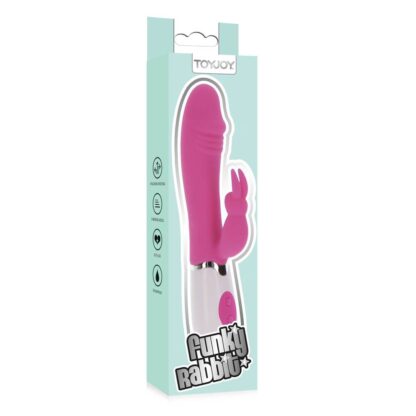 ToyJoy Funky Rabbit Vibrator Pink - Image 4