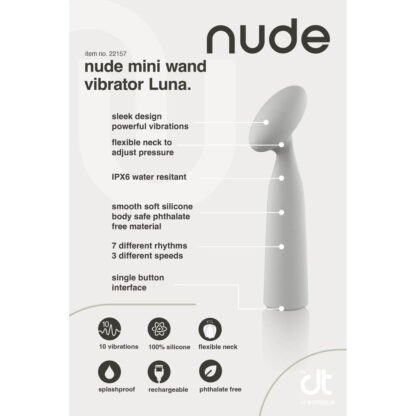 Nude Luna Mini Wand Vibrator - Image 3