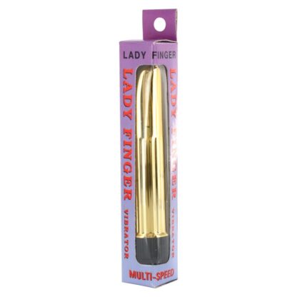 Lady Finger Mini Vibrator Gold - Image 2