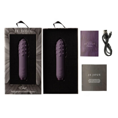 Je Joue Duet Multi Surfaced Bullet Vibrator Purple - Image 4