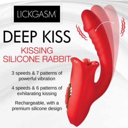 Play Hard Deep Kiss Kissing Silicone Rabbit - Image 2