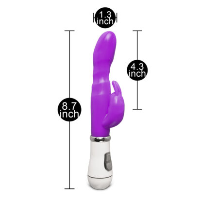 Slim GSpot Twelve Speed Rabbit Vibrator Purple - Image 4