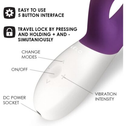 Lelo Ina Wave 2 Luxury Rechargeable Vibe Plum - Image 2