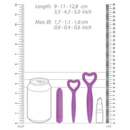 Ouch Silicone Vaginal Dilator Set Purple - Image 3