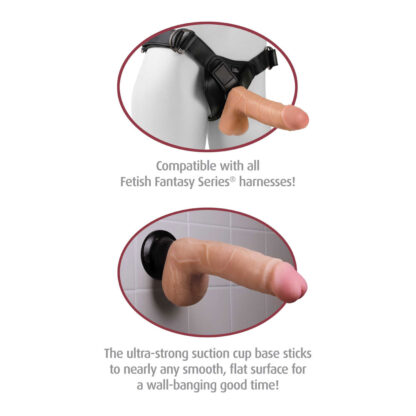 Real Feel Deluxe No 6 Flesh Penis Vibrator - Image 3