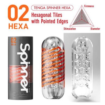 Tenga 02 Hexa Spinner Masturbator - Image 3